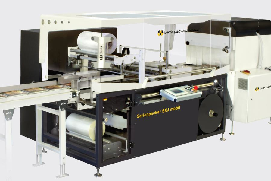 In the SXJ mobil, the hoist drive of the seal bar is built with Lenze MCS dynamic synchronous servo motors.