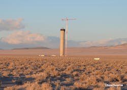 This tower will receive concentrated solar energy from 10,000+ plus mirrors placed around it. Source: SolarReserve This tower will receive concentrated solar energy from 10,000+ plus mirrors placed around it. Source: SolarReserve