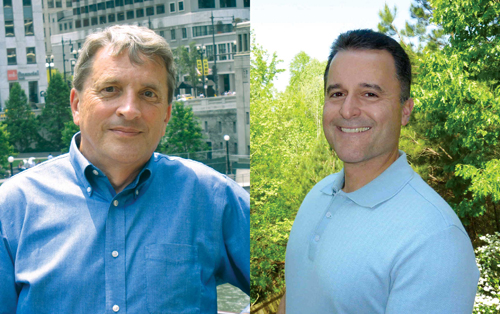 Automation World's Gary Mintchell (L) and David Greenfield