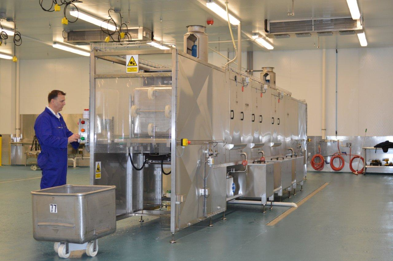 Food bin sanitizing equipment from CM Process Solutions