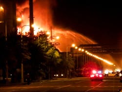 This fire at Formosa Plastics in Taiwan in late July 2010 was eighth in series of fires that caused the plants to be shut down by the government, then have to be recertified by TÜV. Photo source: http://taiwansousa.blogspot.com /MFCU. This fire at Formosa Plastics in Taiwan in late July 2010 was eighth in series of fires that caused the plants to be shut down by the government, then have to be recertified by TÜV. Photo source: http://taiwansousa.blogspot.com /MFCU.