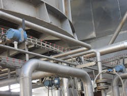 Emerson Rosemount wireless transmittters at the Enomondo biomass power plant at Faenza, Italy. Source: Emerson Process Management Emerson Rosemount wireless transmittters at the Enomondo biomass power plant at Faenza, Italy. Source: Emerson Process Management