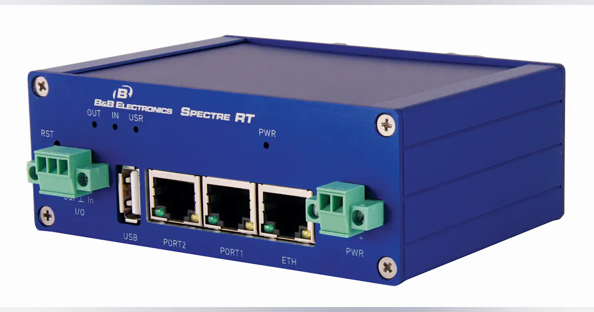 B&B Electronics Manufacturing: Industrial Ethernet Routers | Automation ...