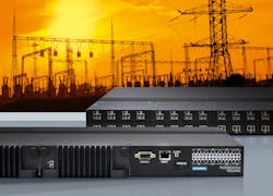 The high-density layer 2 compact rack switch Ruggedcom RSG2488 from Siemens supports up to 28 ports in a 1U chassis.