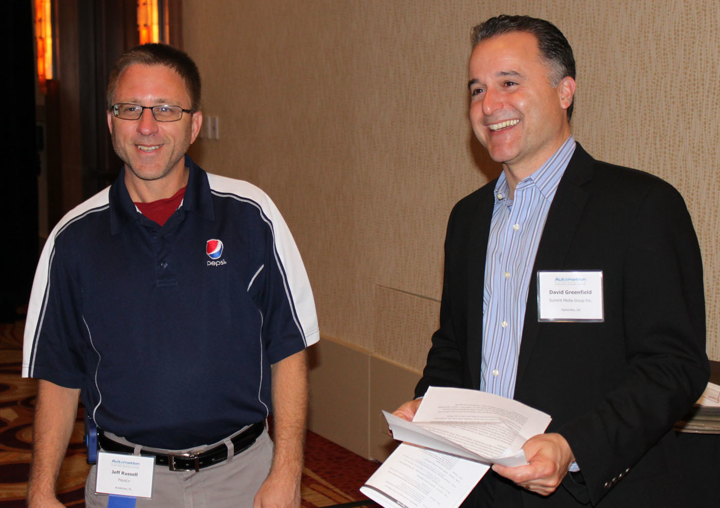 PepsiCo's Jeff Russell talks with Automation World's David Greenfield