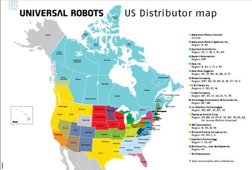 Aw 16237 North American Distributor Map