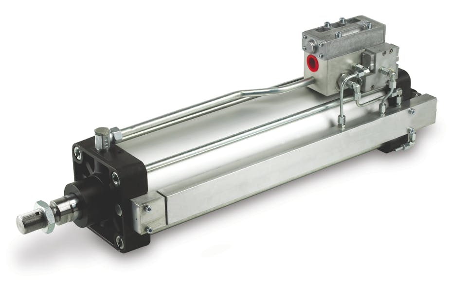 Aluminum plants can use ICB cylinders like this, which range in size from about 5 to 8 inches in diameter and 1 to 1.5 feet long. Source: Parker Hannifin