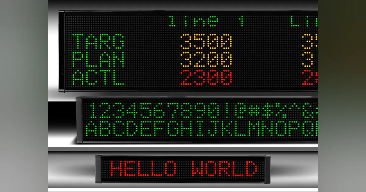 Industrial-Grade LED Message Displays | Automation World