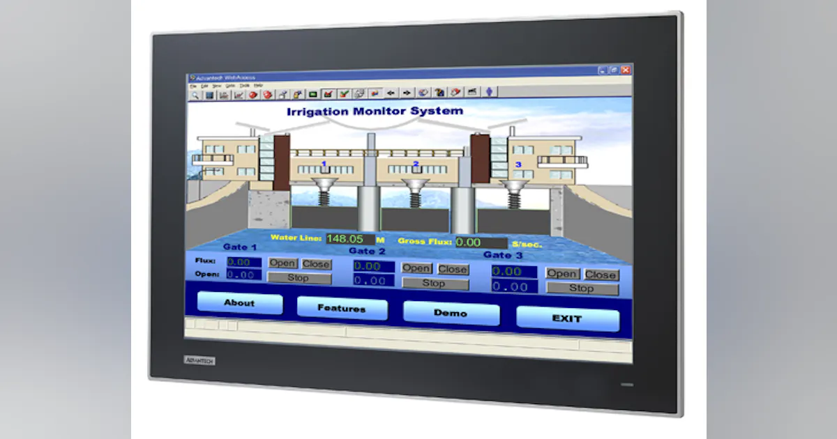 Advantech Introduces 18.5 in. Widescreen Multi-Touch Flat Panel Monitor ...