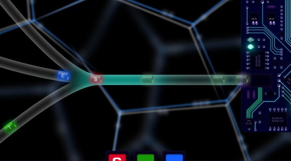 Screenshot of Tube Racer app.