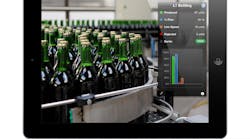 An augmented reality view of a bottling line. Source: iQuest Inc.