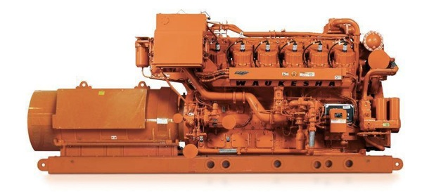 SCADA systems can provide access to data from assets like this natural gas engine for oilfield power generation.