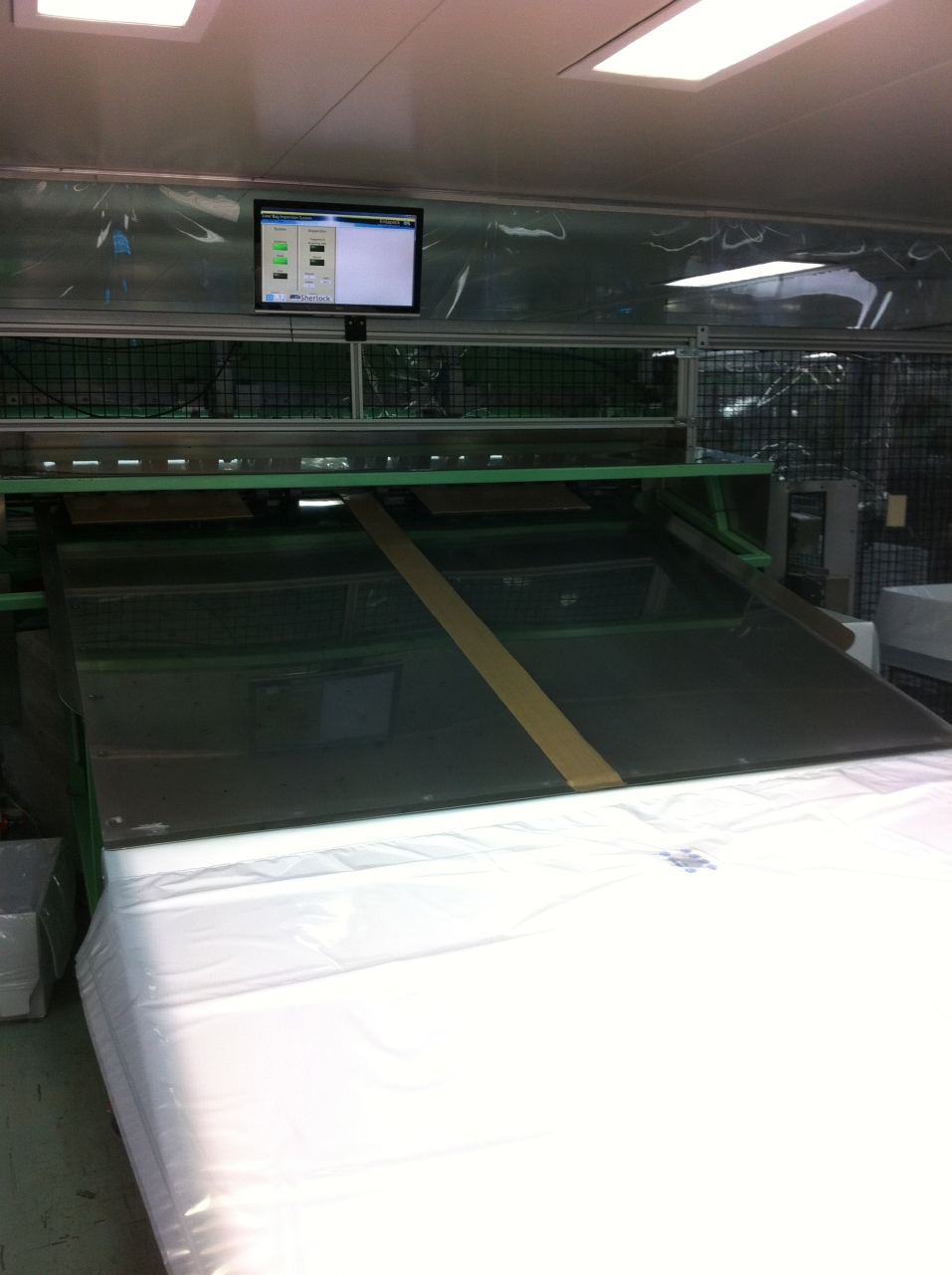 Inspecting Entapack&rsquo;s multilayer liners to ensure zero contamination could only be done by a custom automated-inspection system. Photo source: Teledyne Dalsa