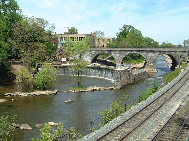 A radio system enables start/stop and flow control to pump water over Kent&rsquo;s historic dam during warm-weather months.