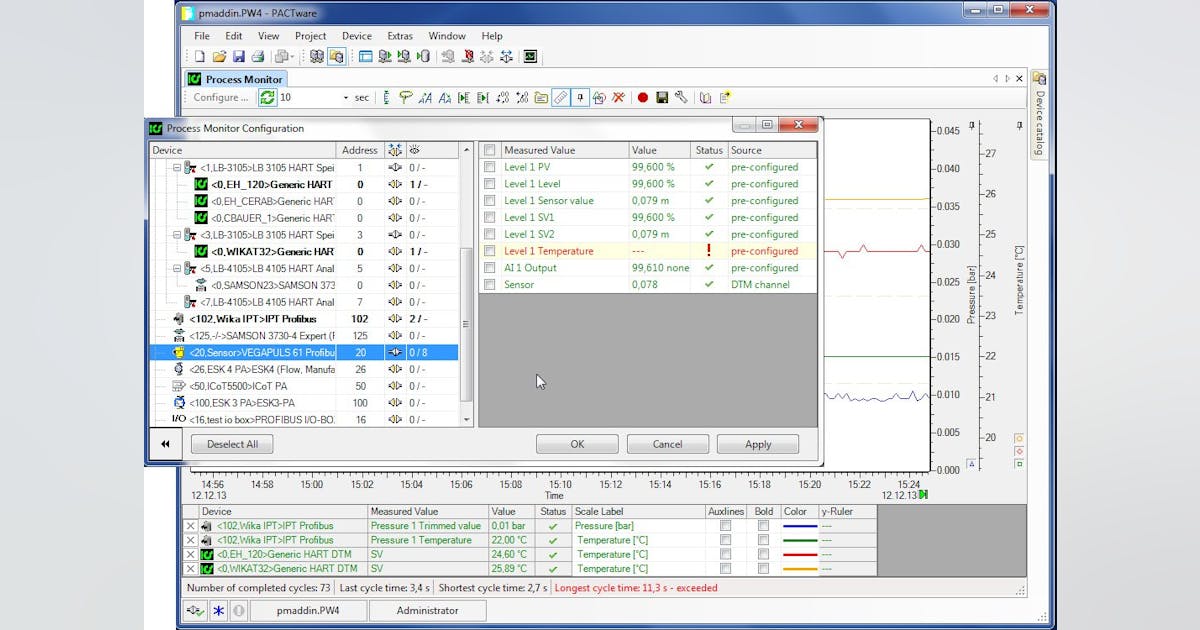 Addin Simplifies Data Logging with PACTware Automation World