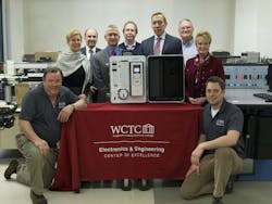 The staff of Waukesha County Technical College&rsquo;s Automation Technologies/Electronics Laboratory. Source: ABB
