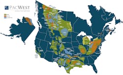 Shale resources in North America