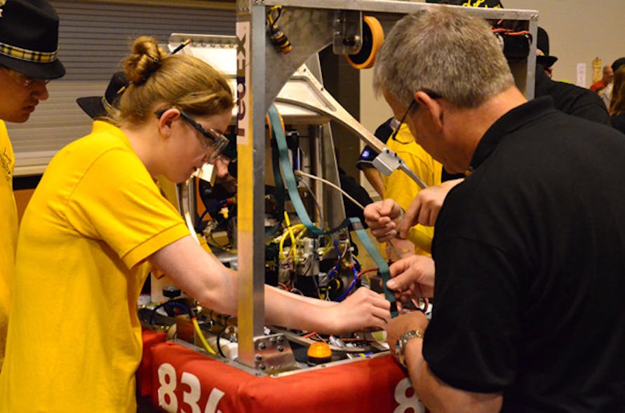 Aw 22461 Preparing Robot For Competition At First 1
