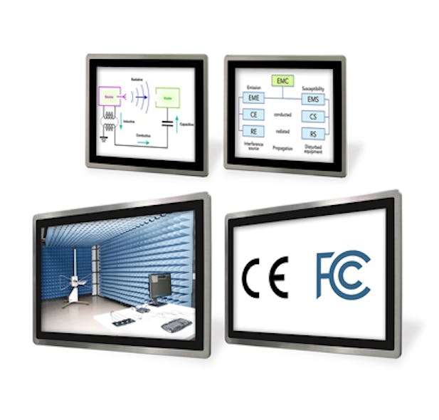 Aw 22756 Industrial Panel Pc Fcc Ce And Emc Certifications