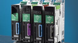 Servo drives. The Digitax ST drives use multi-network management via central PC and Ethernet for coordination of all production menus and motion equations on the individual process components.