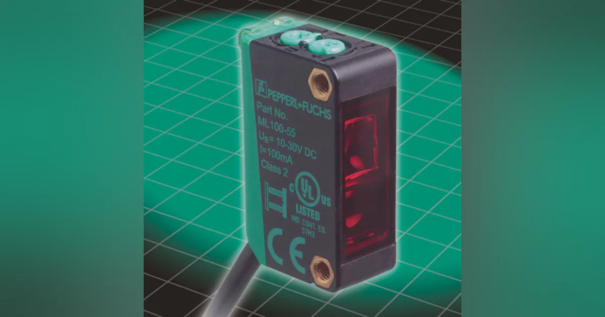 Diffuse Mode Sensor Example New Miniature Diffuse Mode Photoelectric Sensors from Pepperl+Fuchs ...