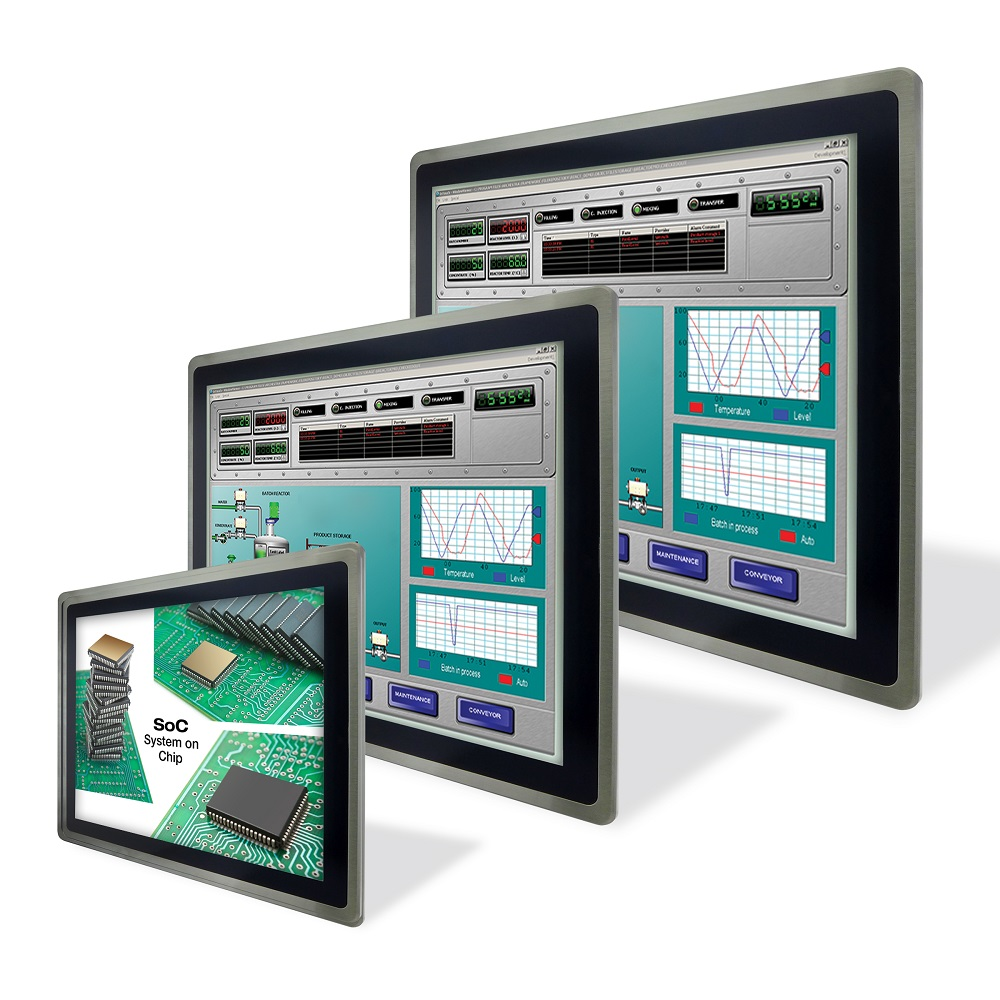 Aw 26221 Touch Panel Pc With Robust Die Cast Aluminum Housing