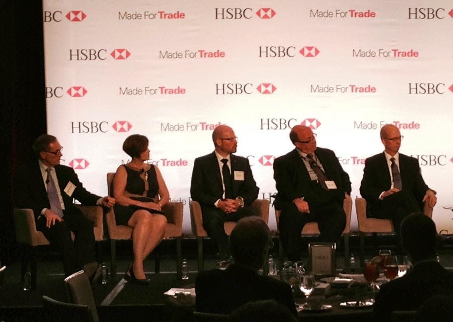 Panel discussion at the HSBC Made For Trade tour