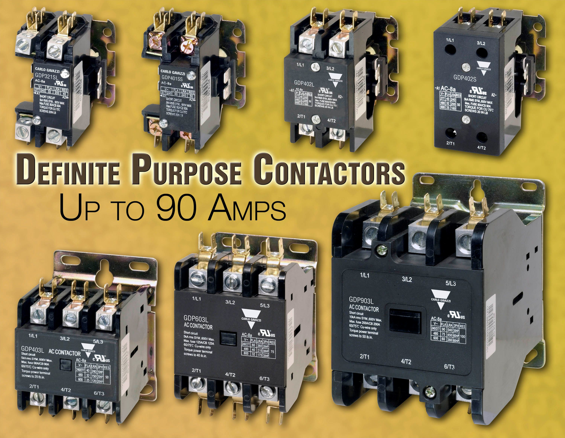 New Carlo Gavazzi Product Announcement Definite Purpose Contactors