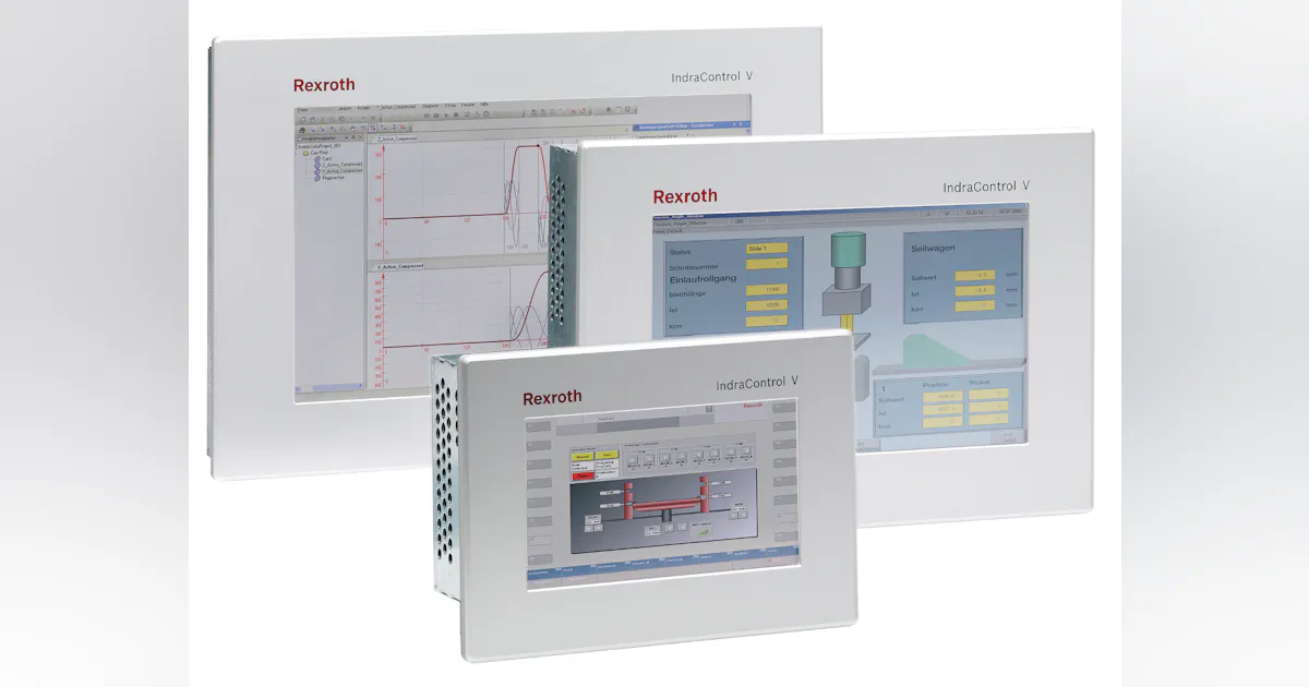 Rexroth Offers New Series of Compact HMI Solutions – IndraControl VR ...