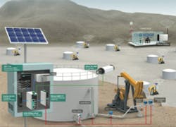 A mobile command center can monitor chemical levels, pressure and temperature in real time at a remote site through cellular modules on each extraction point.