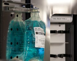 RIVA, an automated compounding system from Intelligent Hospital Systems, prepares 50-1,000 mL IV bags, and can also prepare low- concentration dilution bags for pediatric dosing.
