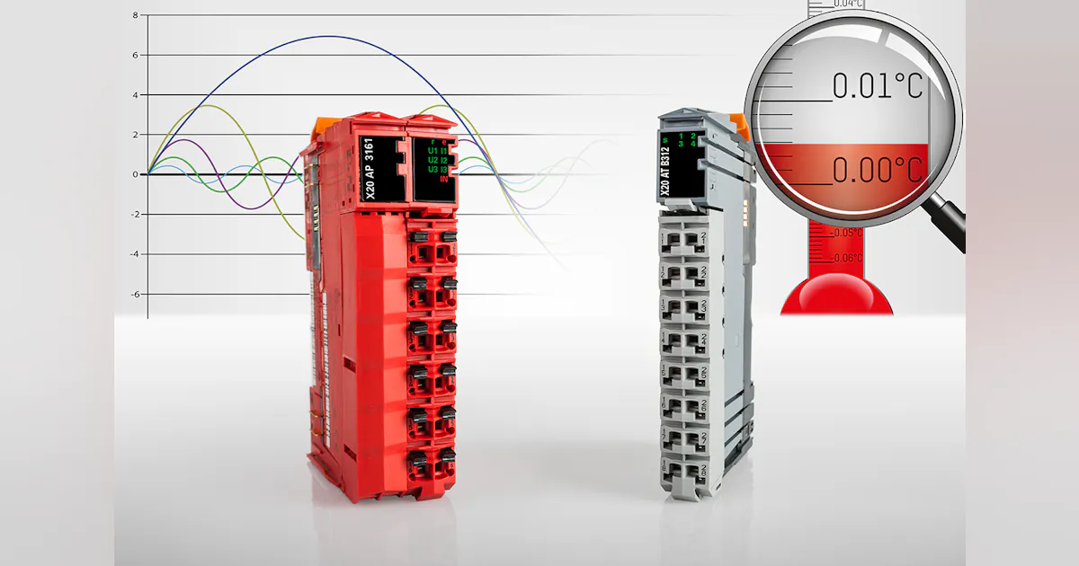 B&R presents their new temperature and power measurement modules ...