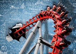 A standstill and speed monitor protects riders as they control ascent and descent on a flying tower. A standstill and speed monitor protects riders as they control ascent and descent on a flying tower.