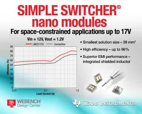 TI's simple switcher nano modules image