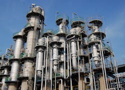 Mitsubishi’s chemical plant in Kashima, Japan, produces more than 380,000 tons of ethylene each year. Mitsubishi’s chemical plant in Kashima, Japan, produces more than 380,000 tons of ethylene each year.