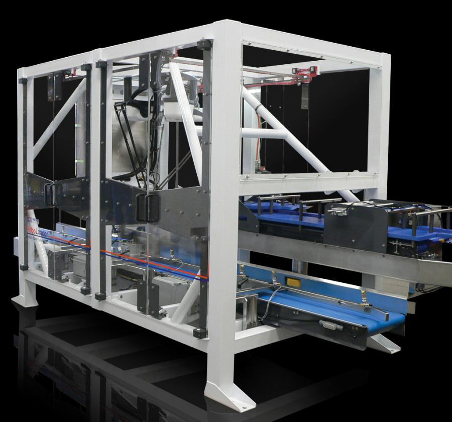 The sleek, hygienic design of the RoboLoader includes a delta-styled robot from Codian Robotic's powered by a B&R control system