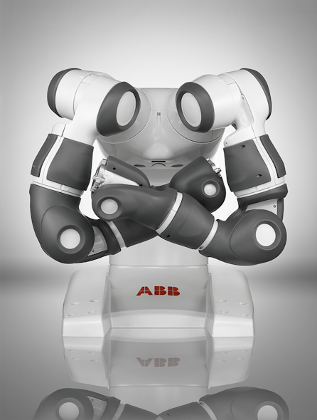 Close, safe interactions with humans are the goal of ABB&rsquo;s recently introduced YuMi robot.