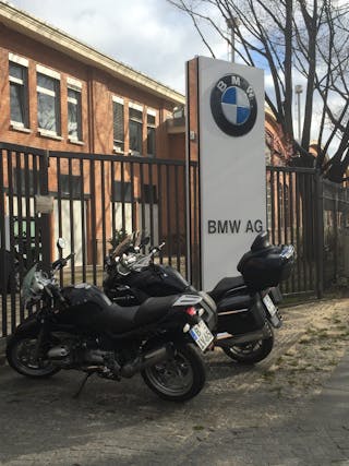 The BMW motorcycle plant in Berlin.