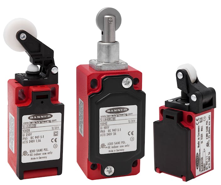 Banner Engineering Safety Limit Switches Provide Interlocking and
