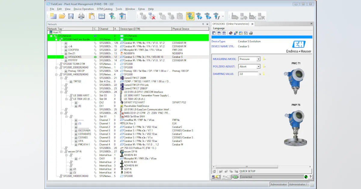 FieldCare 2.10 Simplifies Setup | Automation World