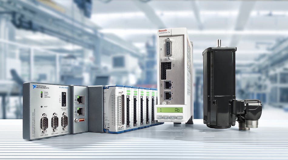 Bosch Rexroth&apos;s pre-configured drive systems for CompactRIO by National Instruments.