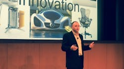 Autodesk&apos;s Scott Reese at the Accelerate 2015 PLM conference.