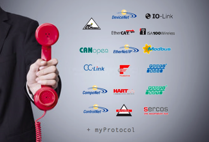 Figure 1: Communication protocols supported by FDT