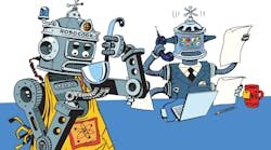 Machine vision is freeing robots to seek work beyond the kinds of highly repetitive jobs typically found in mass production. The Machine vision is freeing robots to seek work beyond the kinds of highly repetitive jobs typically found in mass production. The