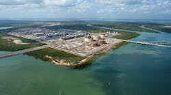 Ichthys LNG Project onshore facilities under construction.