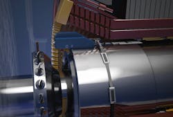 GE’s Diris inspection system provides fast and reliable remote inspection of turbogenerators. GE’s Diris inspection system provides fast and reliable remote inspection of turbogenerators.