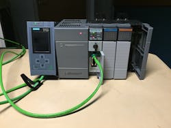 The controller setup for Cantrell&rsquo;s boiler demo used Siemens Simatic S7-1500 and Allen-Bradley SLC 5/05 controllers.