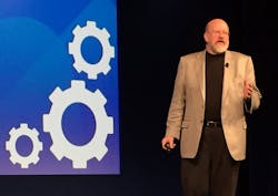 Terry Jones speaks about innovation at Siemens PLM Connection in Orlando. Terry Jones speaks about innovation at Siemens PLM Connection in Orlando.