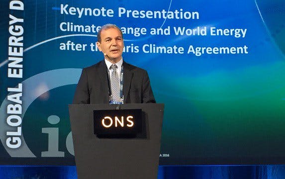 Kamel Ben Naceur, director of the IEA, at ONS 2016