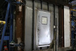 Aw 105958 The Blast Door After 60 Minutes Fire Testing According Imosolas Regulations Aw 105958 The Blast Door After 60 Minutes Fire Testing According Imosolas Regulations